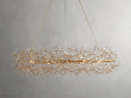 Fiore Oval Chandelier 62'' 74''-Nobipets