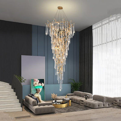 Flavian Branch Crystal Chandelier-Nobipets