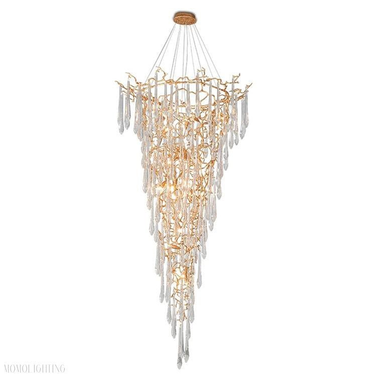 Flavian Branch Crystal Chandelier-Nobipets