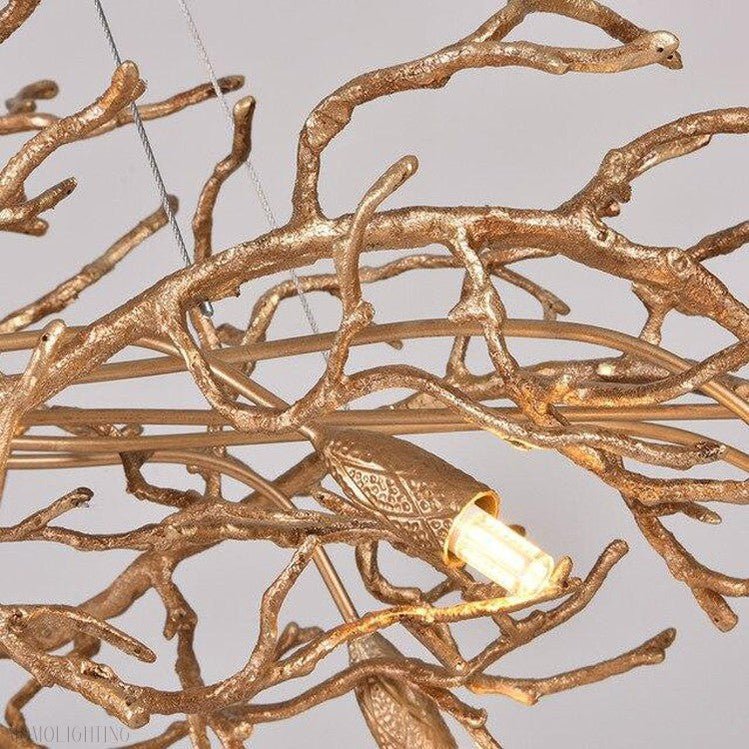 Flavian Branch Crystal Chandelier-Nobipets