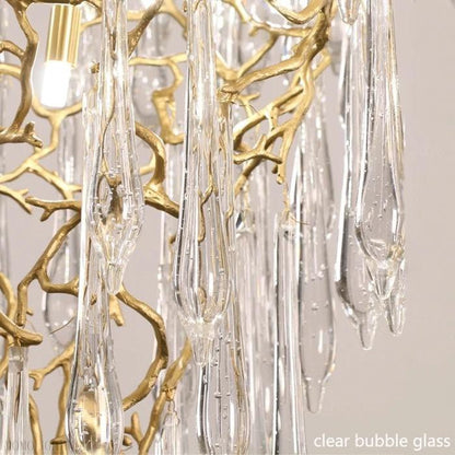 Flavian Branch Crystal Chandelier-Nobipets