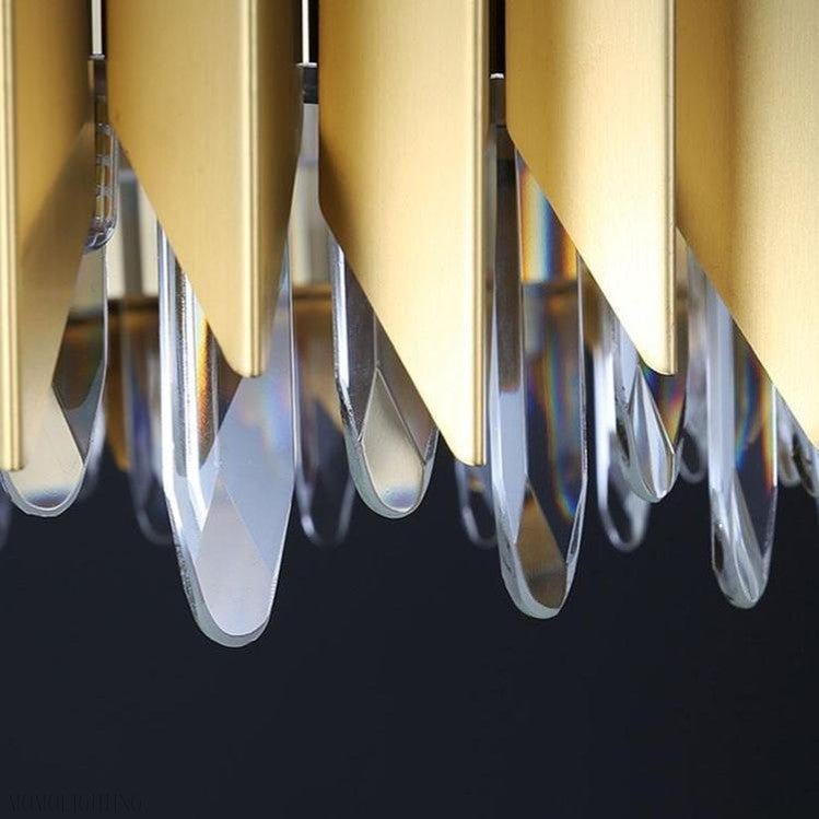 Flavian Halo Crystal Chandelier-Nobipets