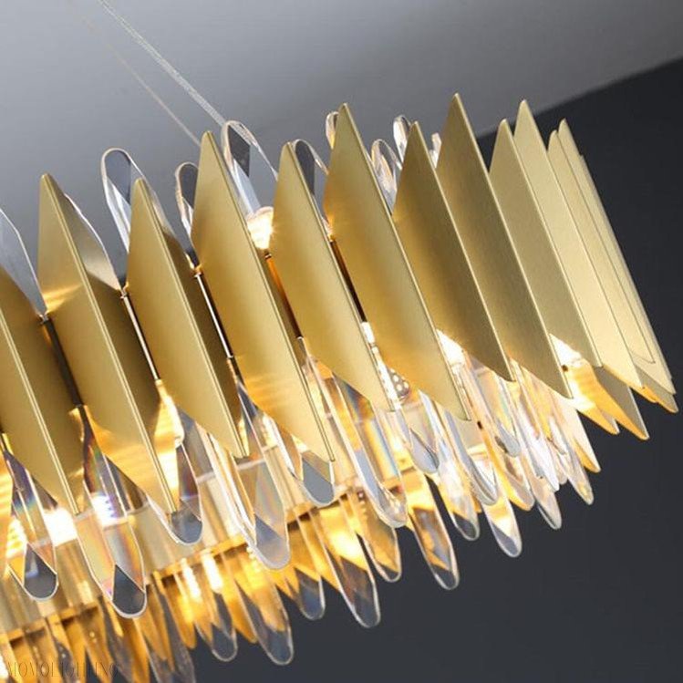 Flavian Halo Crystal Chandelier-Nobipets