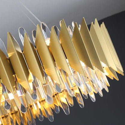 Flavian Halo Crystal Chandelier-Nobipets
