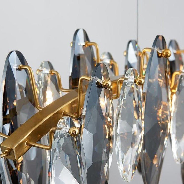 Flor Crystal Linear Chandelier-Nobipets