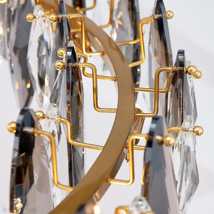 Flor Crystal Round Chandelier-Nobipets