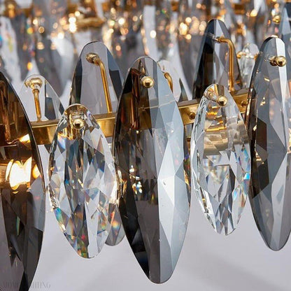Flor Crystal Round Chandelier-Nobipets