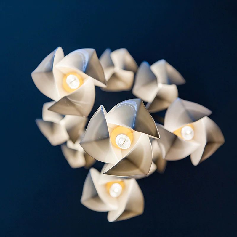 Flower Bud Ceramic Chandelier-Nobipets