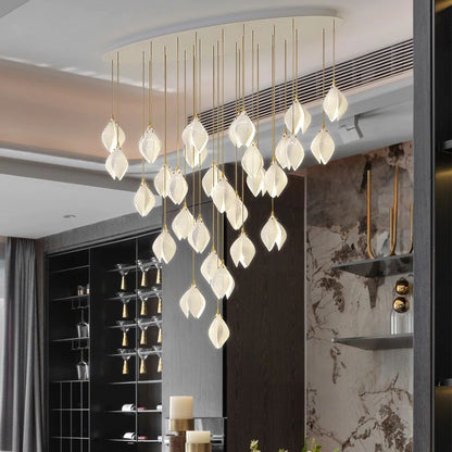 Flower Bud Ceramic Chandelier-Nobipets