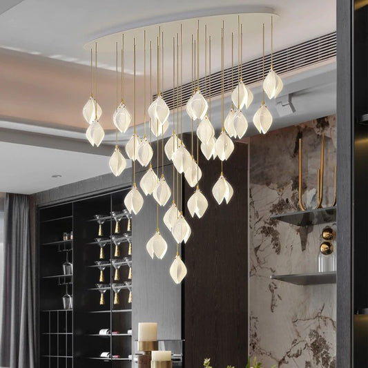 Flower Bud Ceramic Chandelier-Nobipets