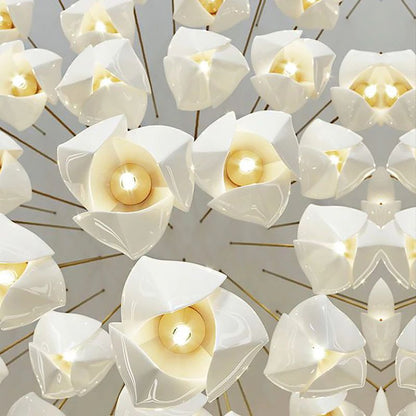 Flower Bud Ceramic Chandelier-Nobipets