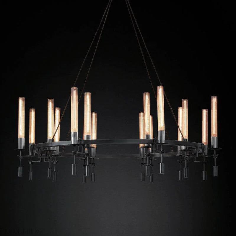 Fonate Round Chandelier 58"-Nobipets