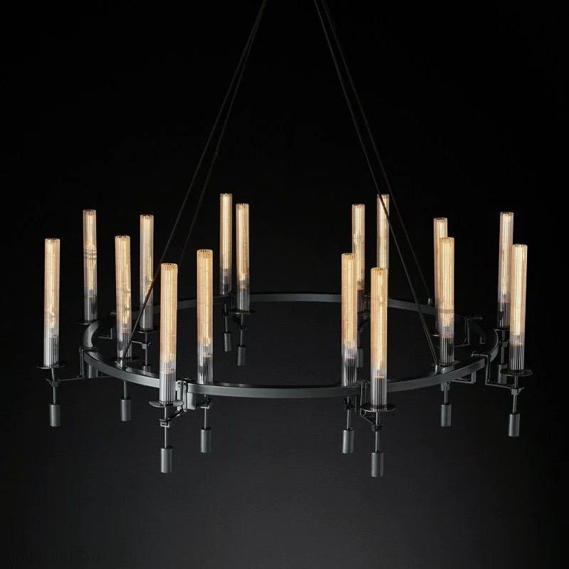 Fonate Round Chandelier 58"-Nobipets