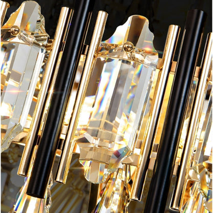 Foyer 3 Layers Extra Large Crystal Chandelier For Living Room Staircase Ceiling Lighting Fixture-Nobipets