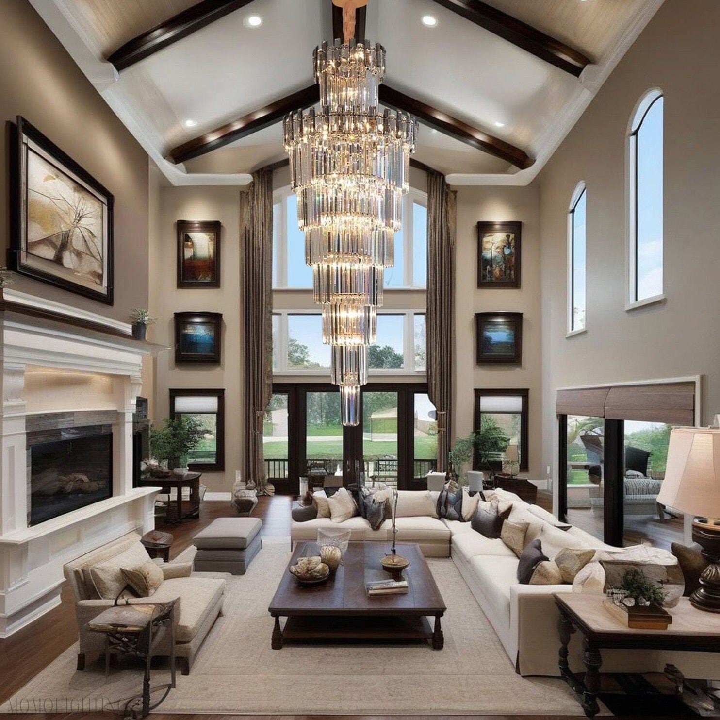 French Empire Foyer & Staircase Chandelier-Nobipets