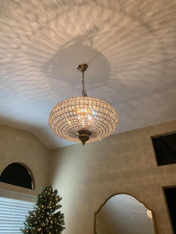 French Empire Vintage Bead Ellipsoid Crystal Chandelier for Living Room/Bedroom-Nobipets