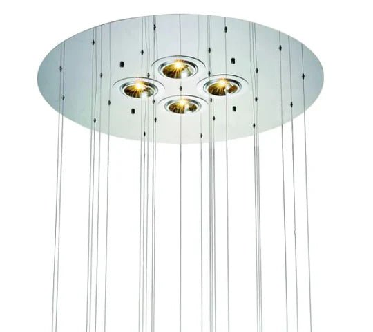 French Romantic Candle Crystal Chandelier White Modern Art Creative Pendant Light For Living Room/Dining Room/Bedroom-Nobipets