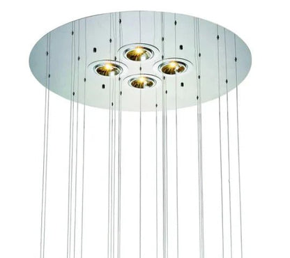 French Romantic Candle Crystal Chandelier White Modern Art Creative Pendant Light For Living Room/Dining Room/Bedroom-Nobipets