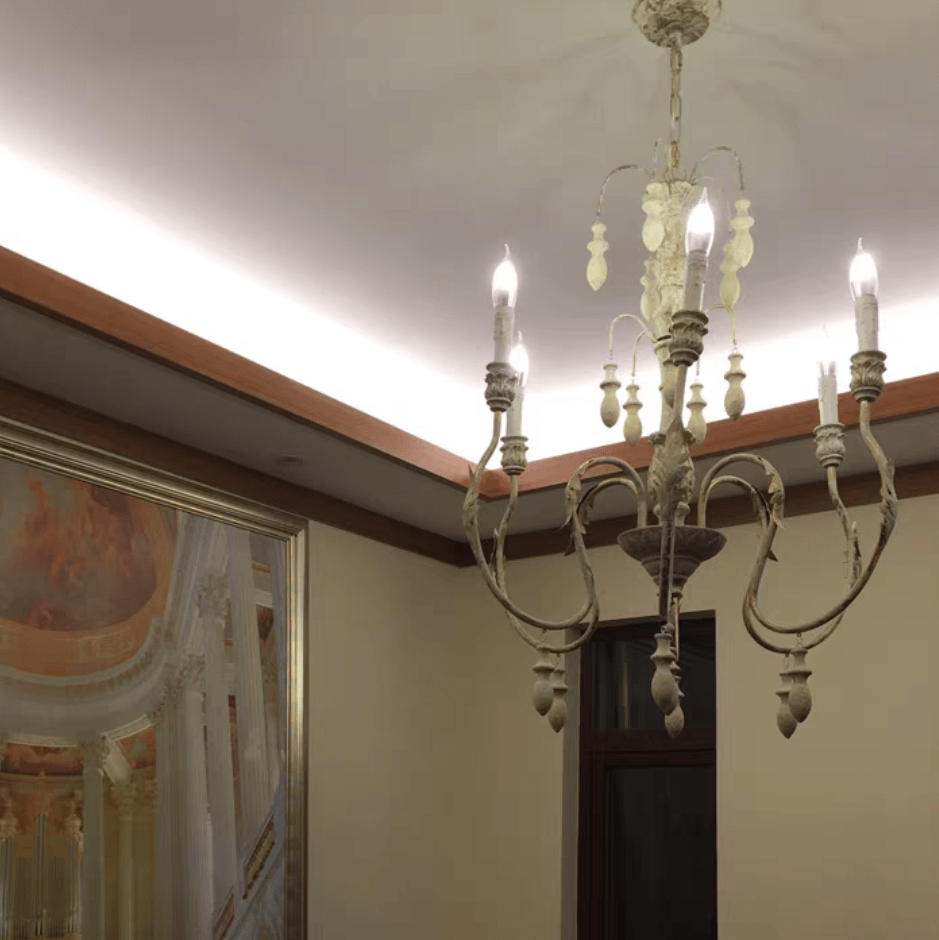 French Vintage Candle Chandelier for Living Room/Bedroom-Nobipets