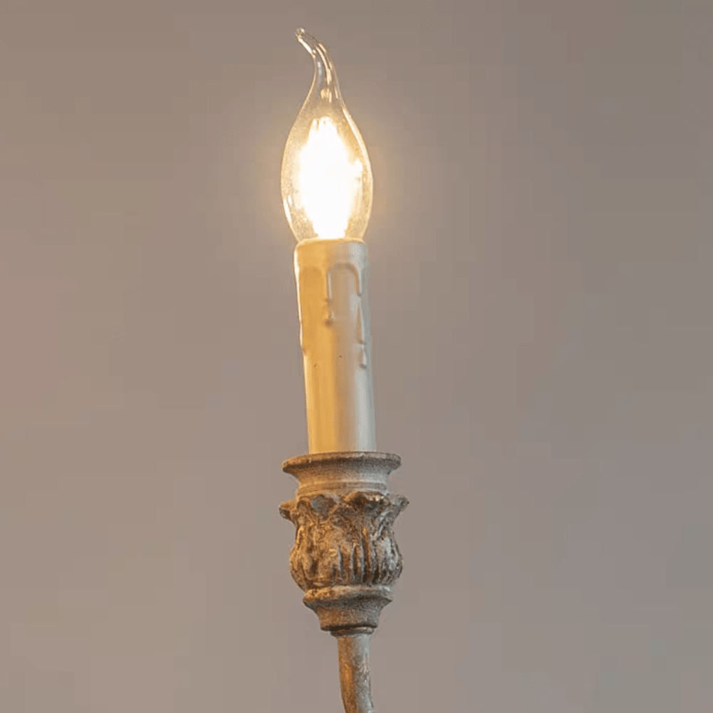 French Vintage Candle Chandelier for Living Room/Bedroom-Nobipets