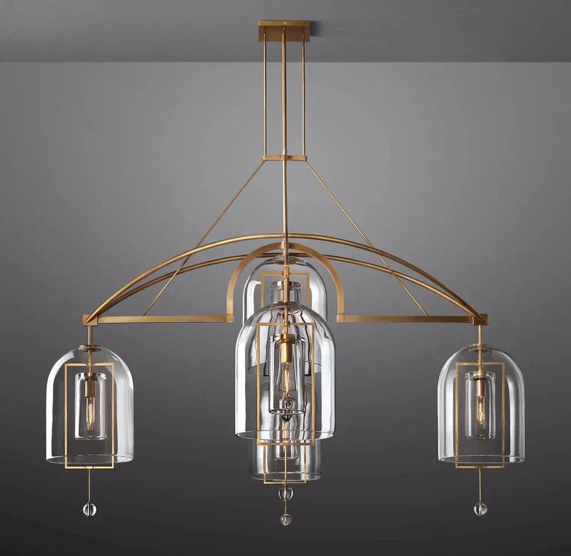 Fulcral Round Chandelier 61" 5-Lights