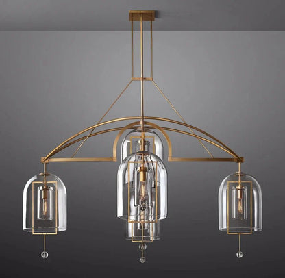 Fulcral Round Chandelier 61" 5-Lights