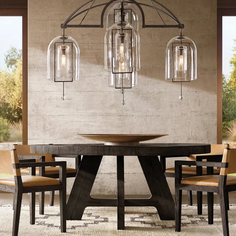 Fulcral Round Chandelier 61" 5-Lights