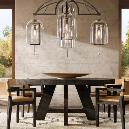 Fulcral Round Chandelier 61" 5-Lights