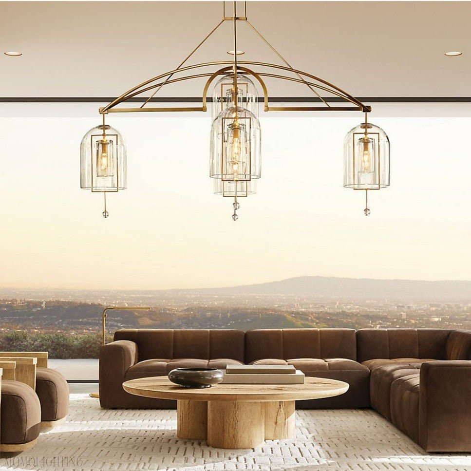 Fulcral Round Chandelier 61" 5-Lights-Nobipets