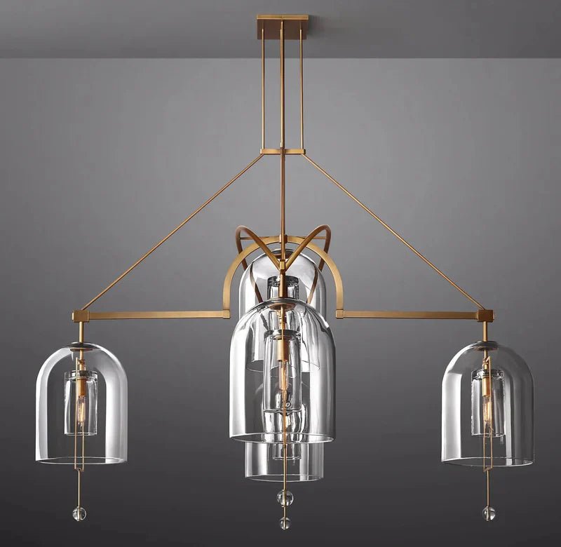 Fulcral Round Chandelier 61" 5-Lights