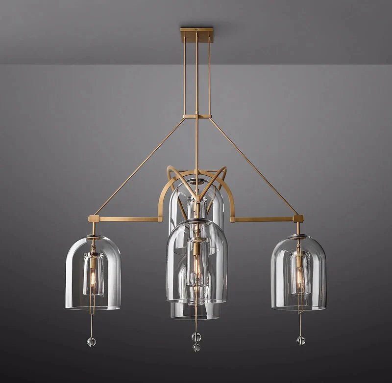 Fulcral Round Chandelier 73" 3-Lights