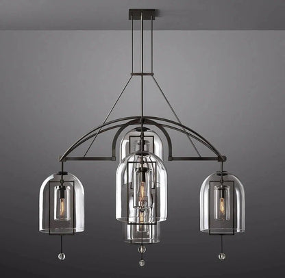 Fulcral Round Chandelier 73" 3-Lights