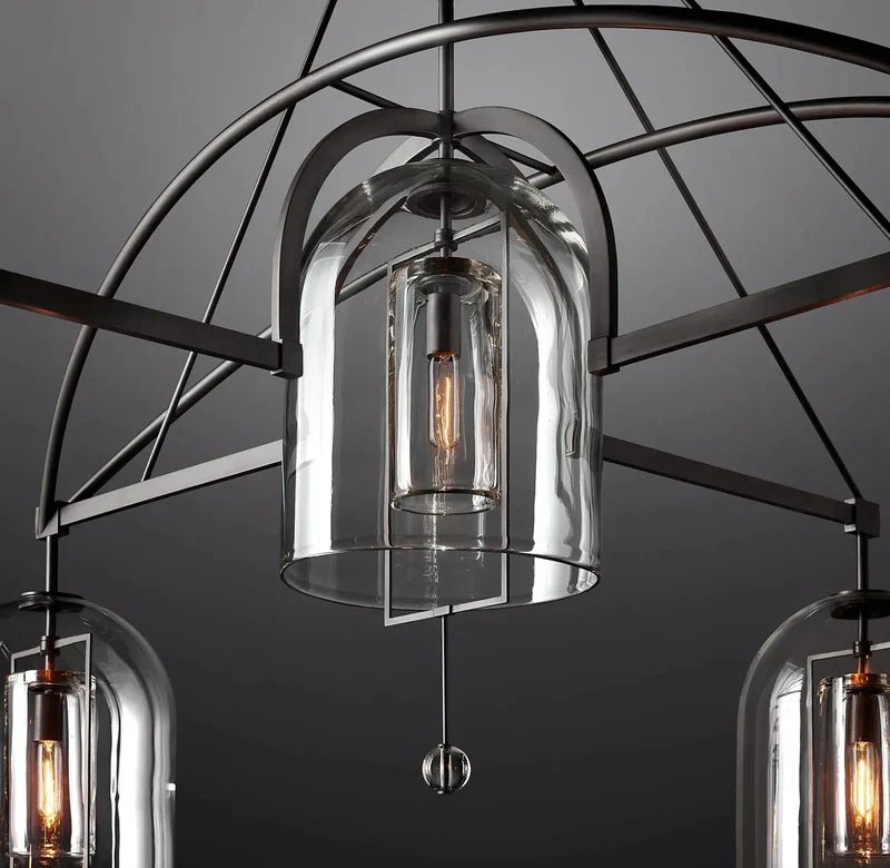 Fulcral Round Chandelier 73" 5-Lights