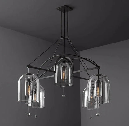 Fulcral Round Chandelier 73" 5-Lights