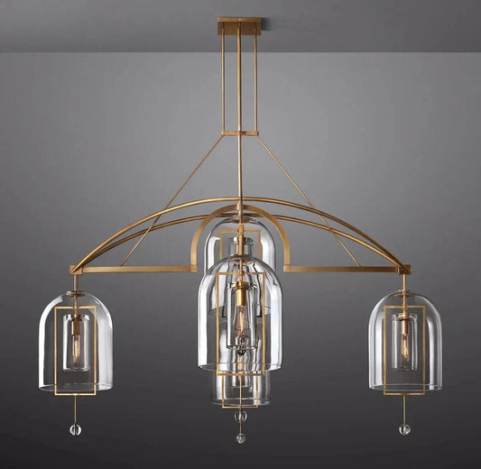 Fulcral Round Chandelier 73" 5-Lights