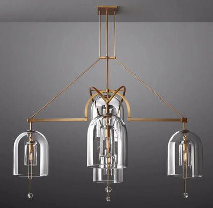Fulcral Round Chandelier 73" 5-Lights