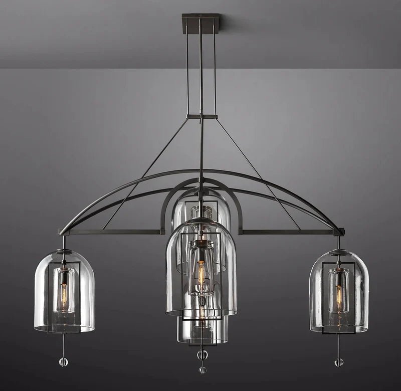 Fulcral Round Chandelier 73" 5-Lights