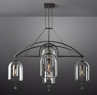 Fulcral Round Chandelier 73" 5-Lights