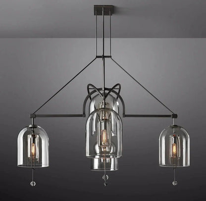 Fulcral Round Chandelier 73" 5-Lights