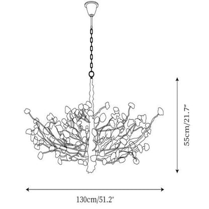 Gemstone Branch Chandelier-Nobipets