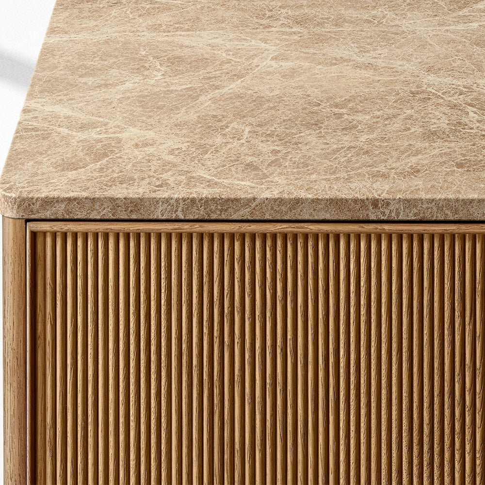 Genprestige Emperador Reeded Double-Door Sideboard