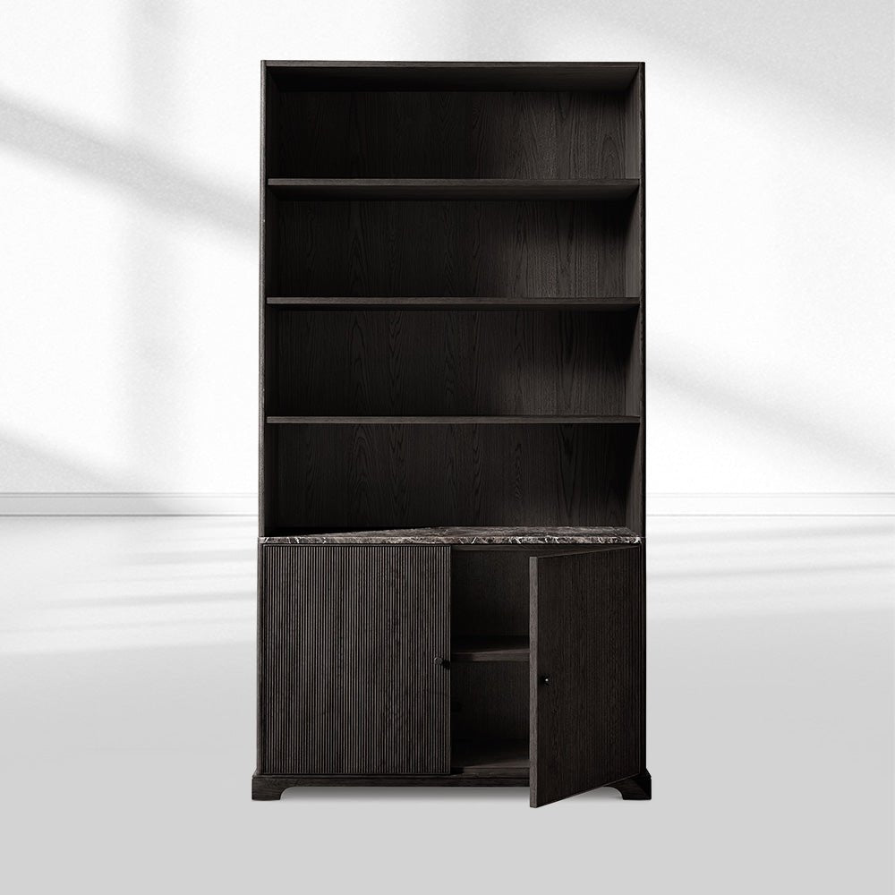 Genprestige Emperador Reeded Sideboard & Hutch