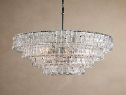 Ghiaccio Clear Class Round Chandelier