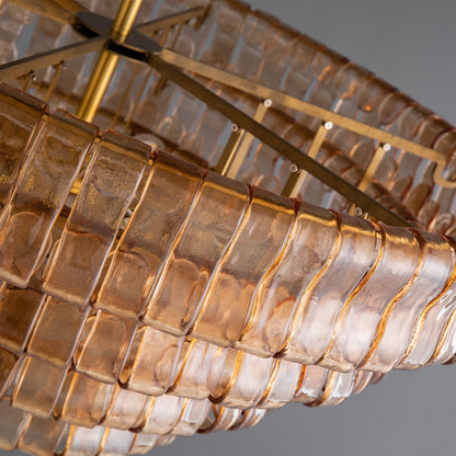 Ghiaccio Smoke Class Round Chandelier 24"36"48"60"