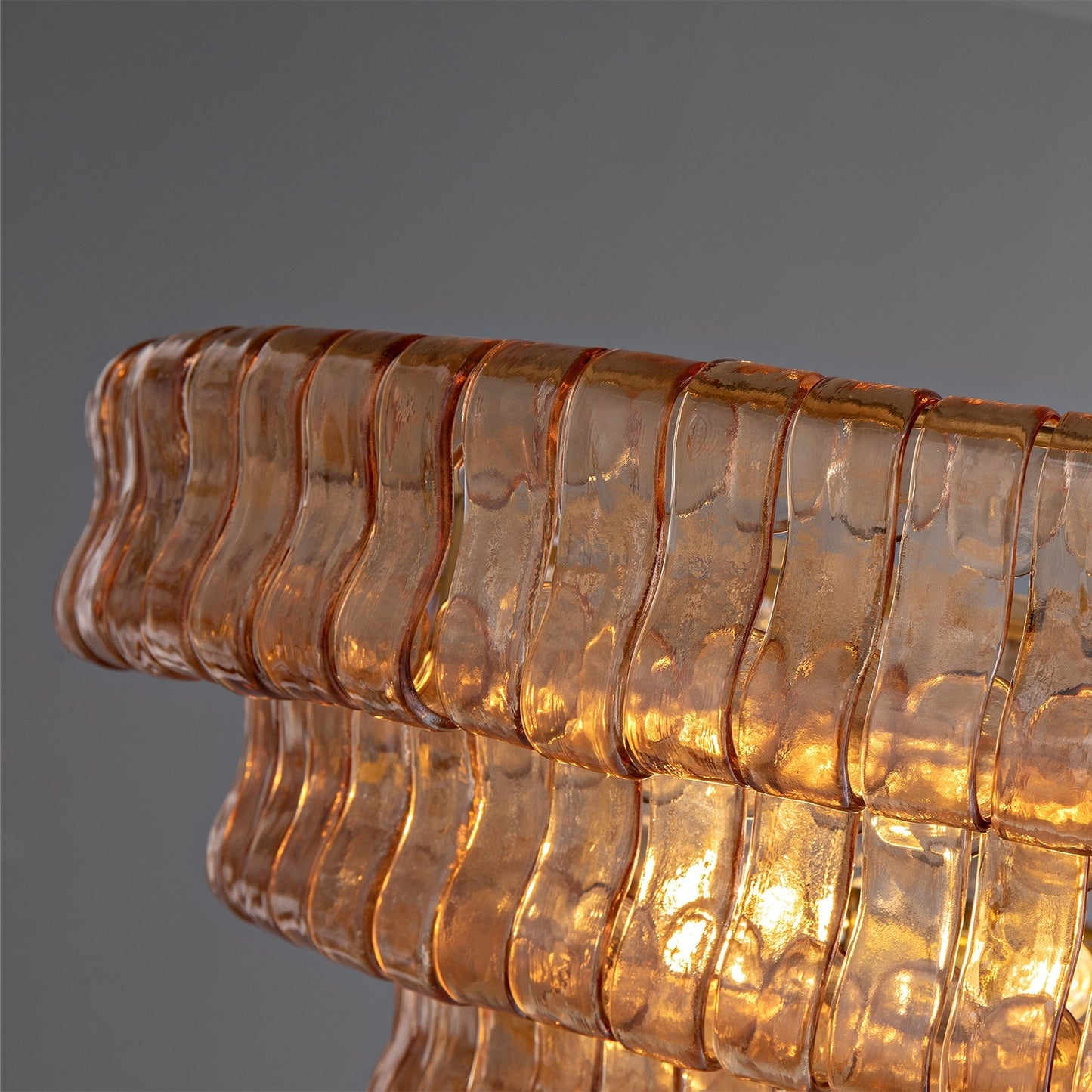 Ghiaccio Smoke Class Round Chandelier 24"36"48"60"