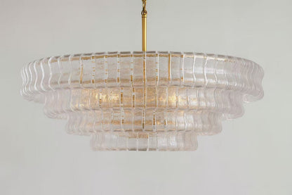 Ghiaccio Smoke Class Round Chandelier 24"36"48"60"