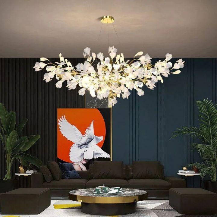 Ginkgo Branch Chandelier-Nobipets