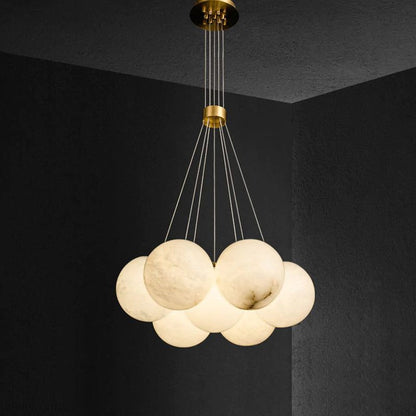Givarna Alabaster Multi-lights Chandelier-Nobipets