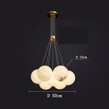 Givarna Alabaster Multi-lights Chandelier-Nobipets