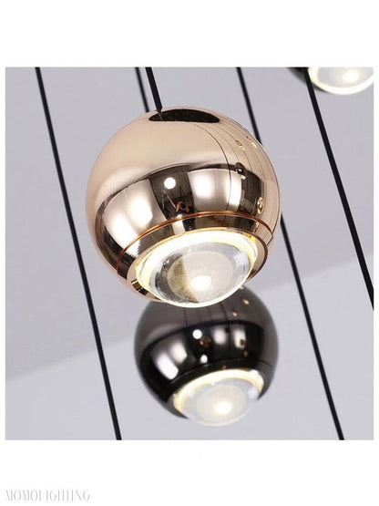 Glass Foyer & Staircase Chandelier-Nobipets